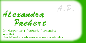 alexandra pachert business card